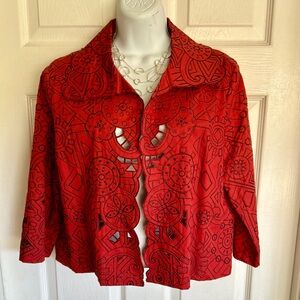 SCOTT TAYLOR..Embroidered blouse